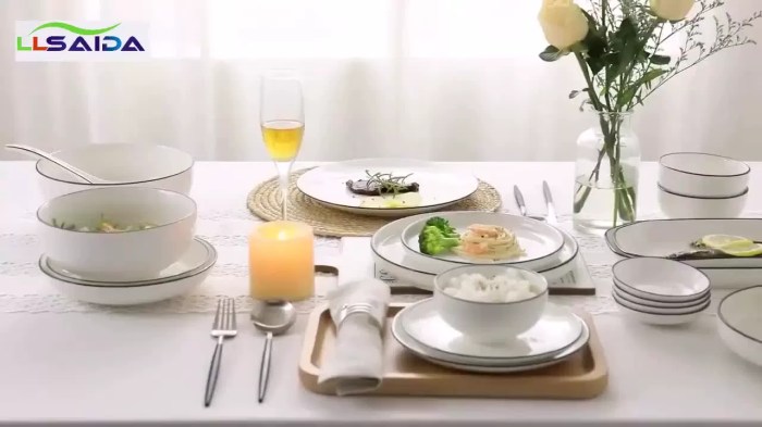 Japanese porcelain dinnerware