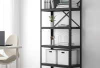 black-metal-shelving-unit-with-boxes-and-binders-3c6209cdf80a7c3356415f2d09e8f415 Shelf dividers for craft supplies